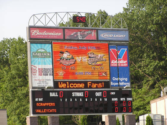 Scoreboard pre game